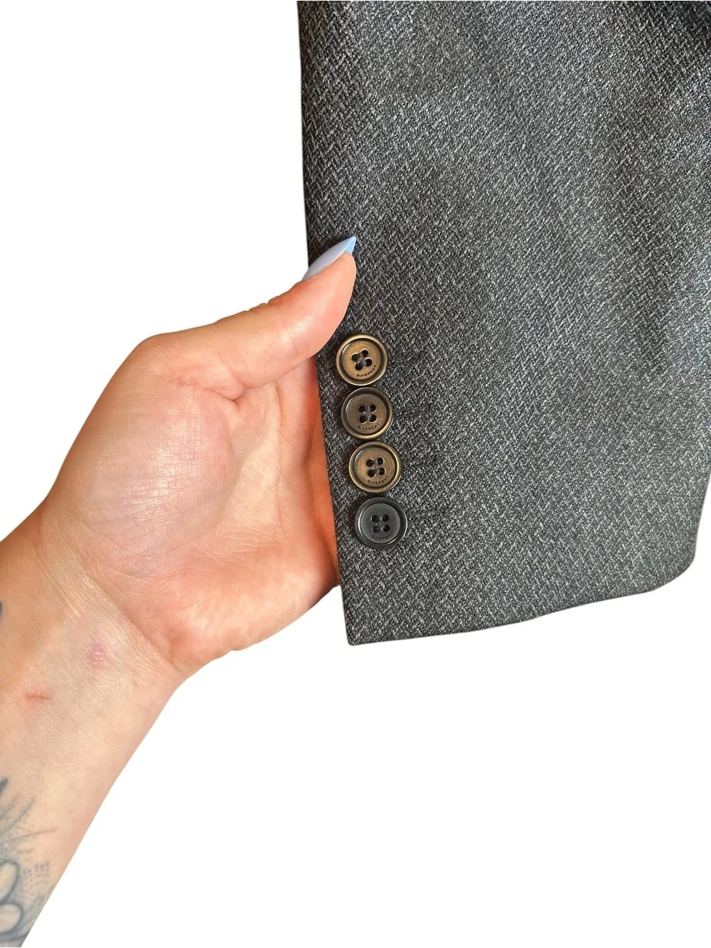 GIVENCHY Paris FW08 Mens 54 IT 44 US Charcoal Gray Cotton Blazer Italy